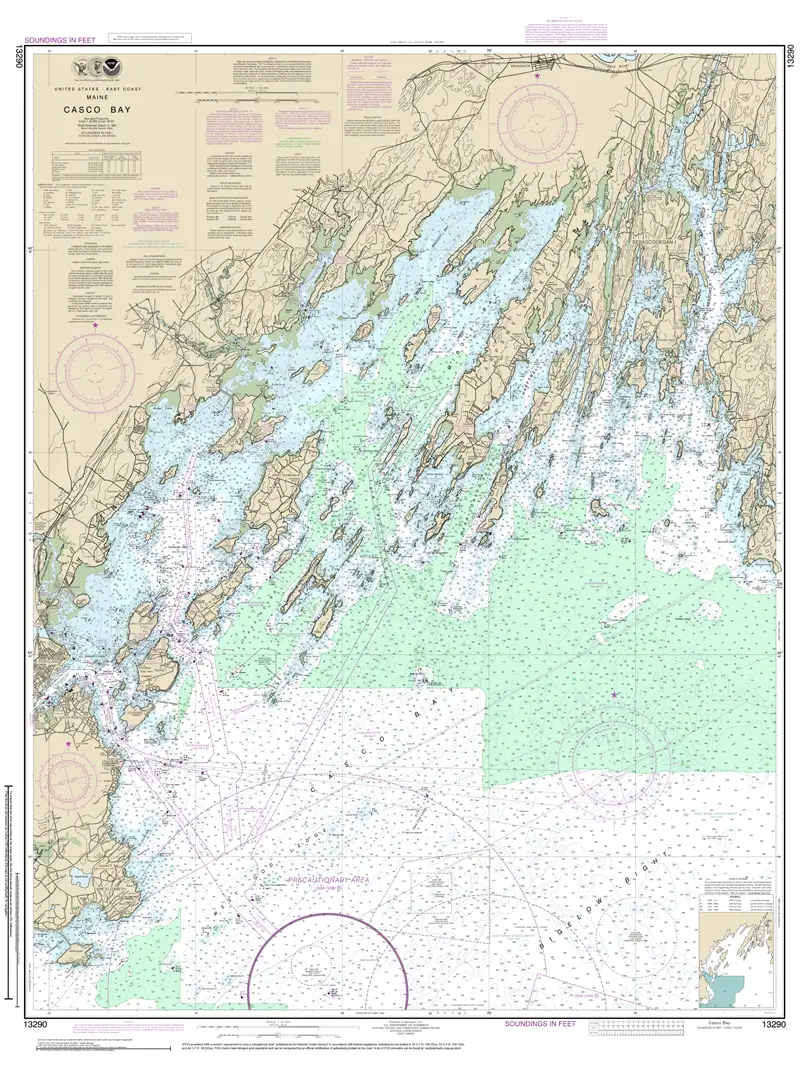 custom designed nautival NOAA charts